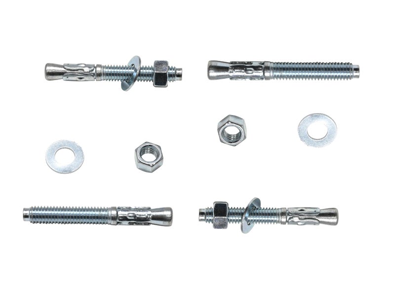 Vestil AS-383-4PK Steel Concrete Sleeve Anchor Bolts 4 Pack 3/8 In. x 3 In. Silver - Image 3
